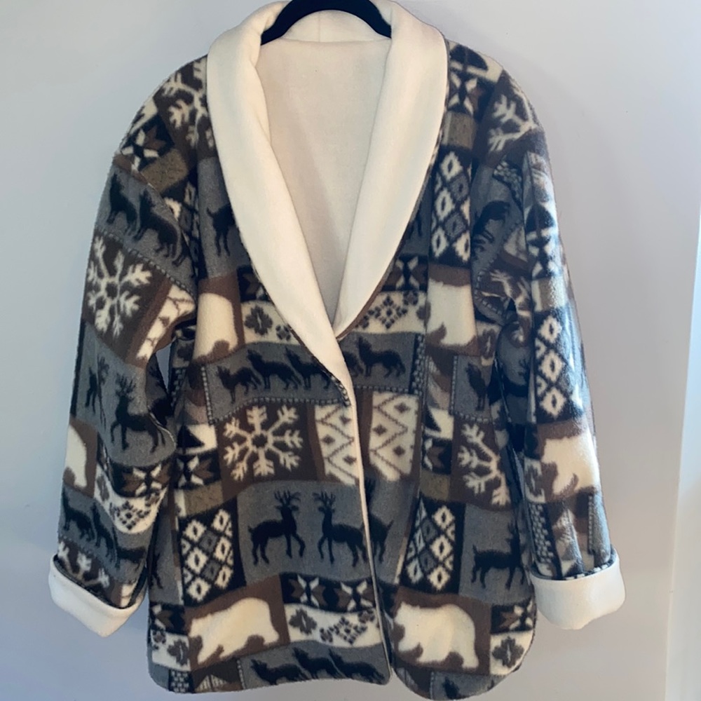 Handmade fleece woman’s large jacket